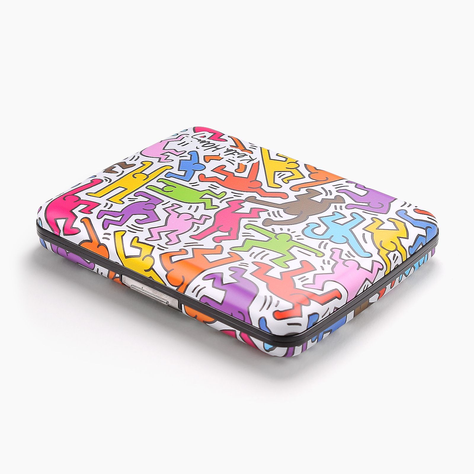 OGON Aluminum Wallet Smart Case V2.0 Large - Keith Haring Color